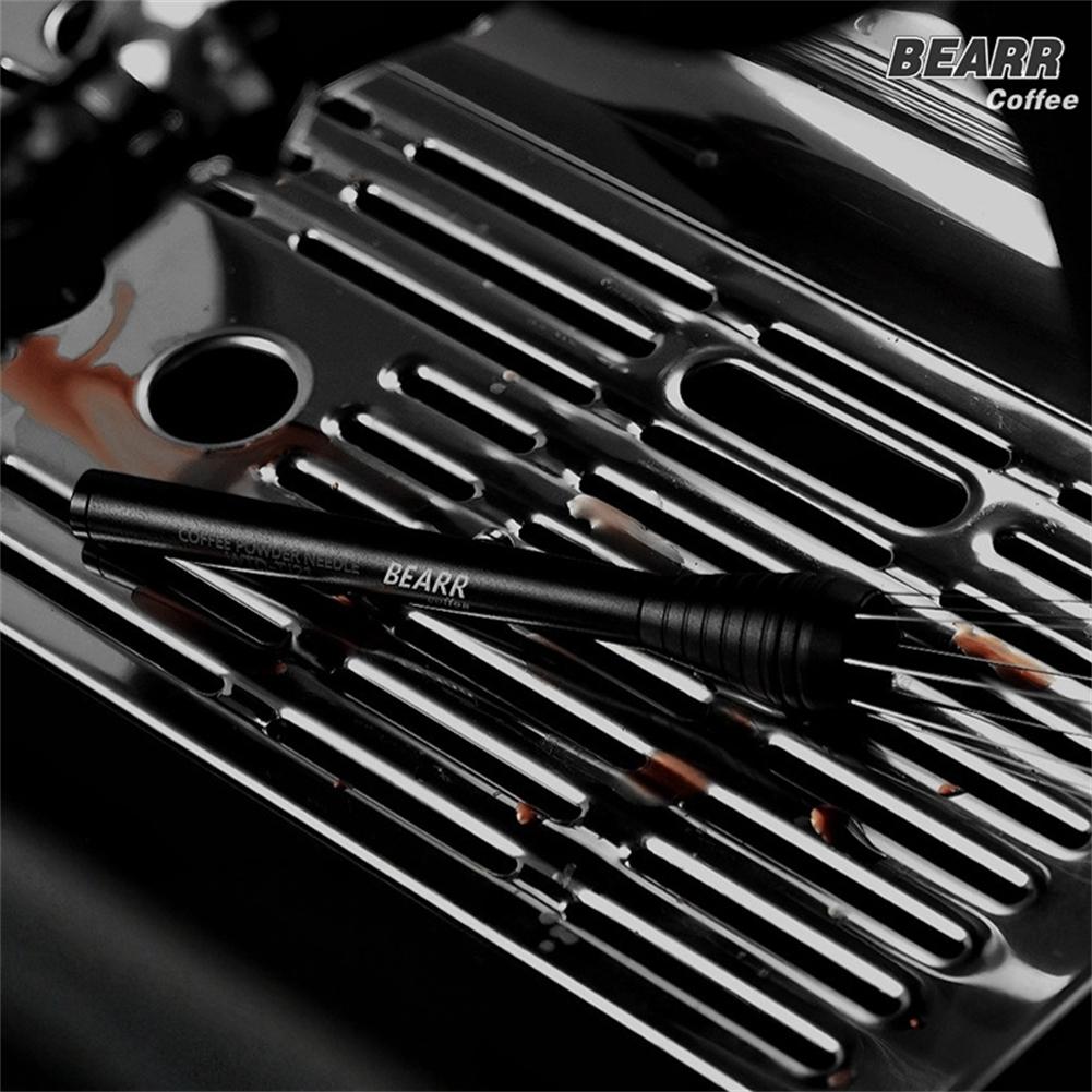 1PC Espresso Distribution Tool 11.5x1.5cm Coffee Distribution Tool One-Click Stirrer Tools Retractable Needles With Magnetic Kit