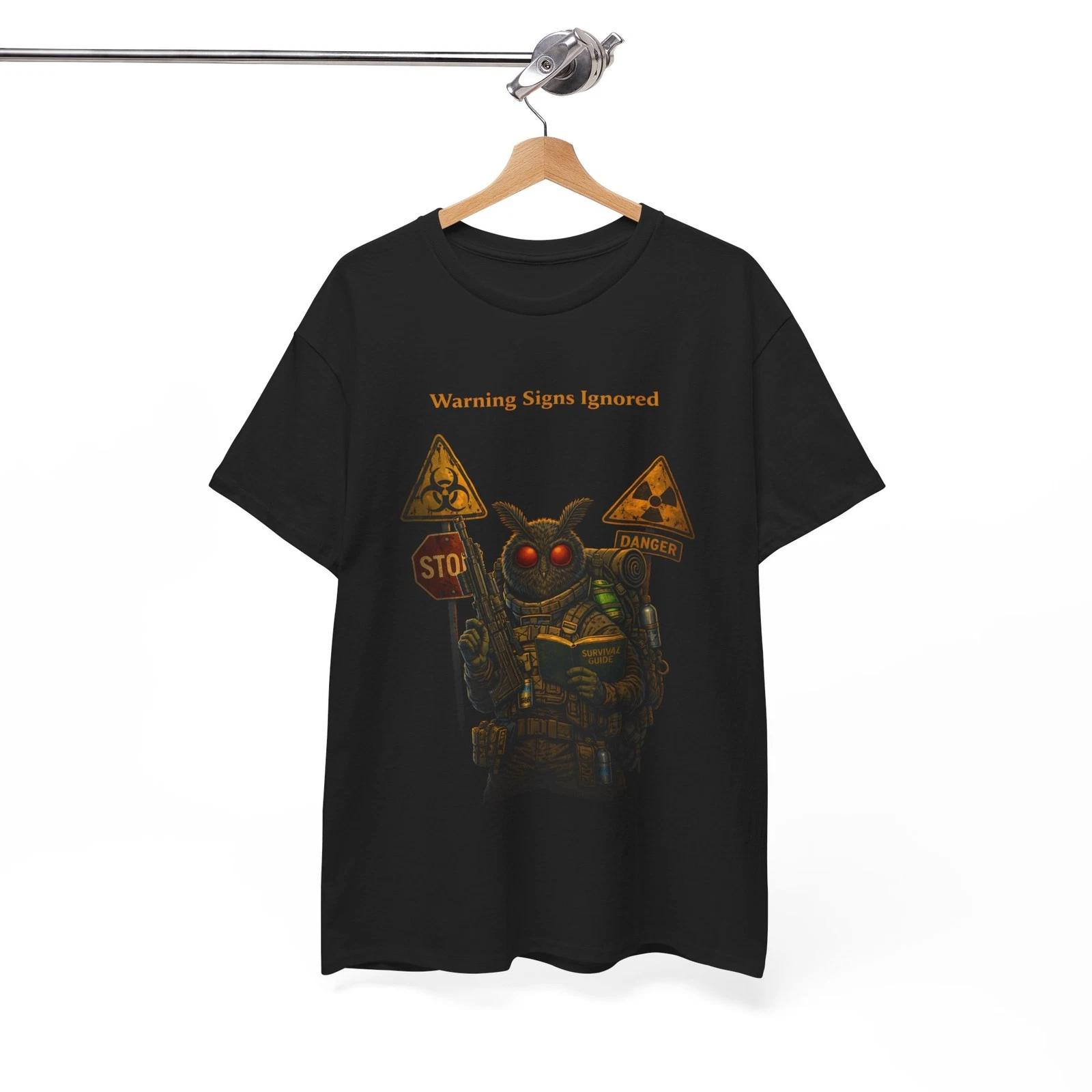 Apocalyptic Mothman Prepping Tee | Warning Signs Ignored 150