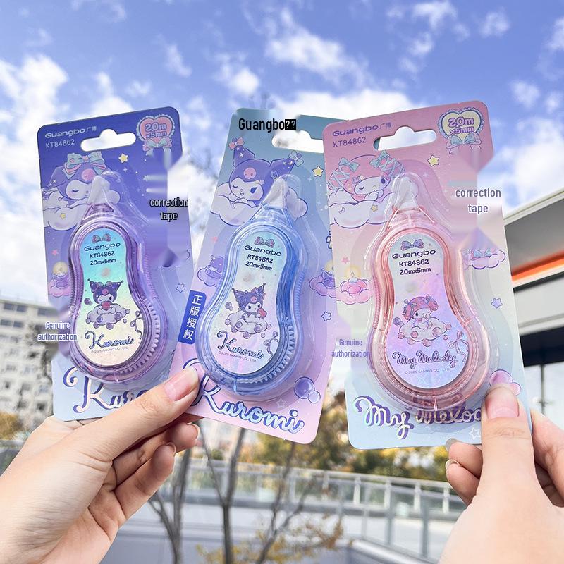 Sanrio Kuromi Correction Tape (20m) - High Capacity Student Error Correction Tool