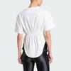 Adidas X Stella McCartney Sportswear T-shirt à ourlet incurvé Femme Hauts Blanc IT8271