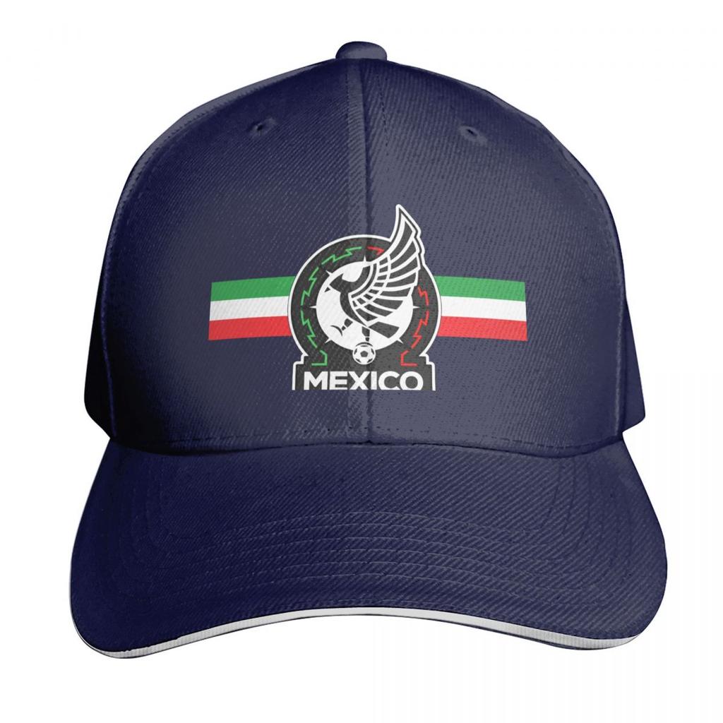 Playera nuevo logo Mexico Soccer Team Seleccion Mexicana de futbol Baseball Cap Funny hats Icon Snapback Cap Unisexs Hats Womens