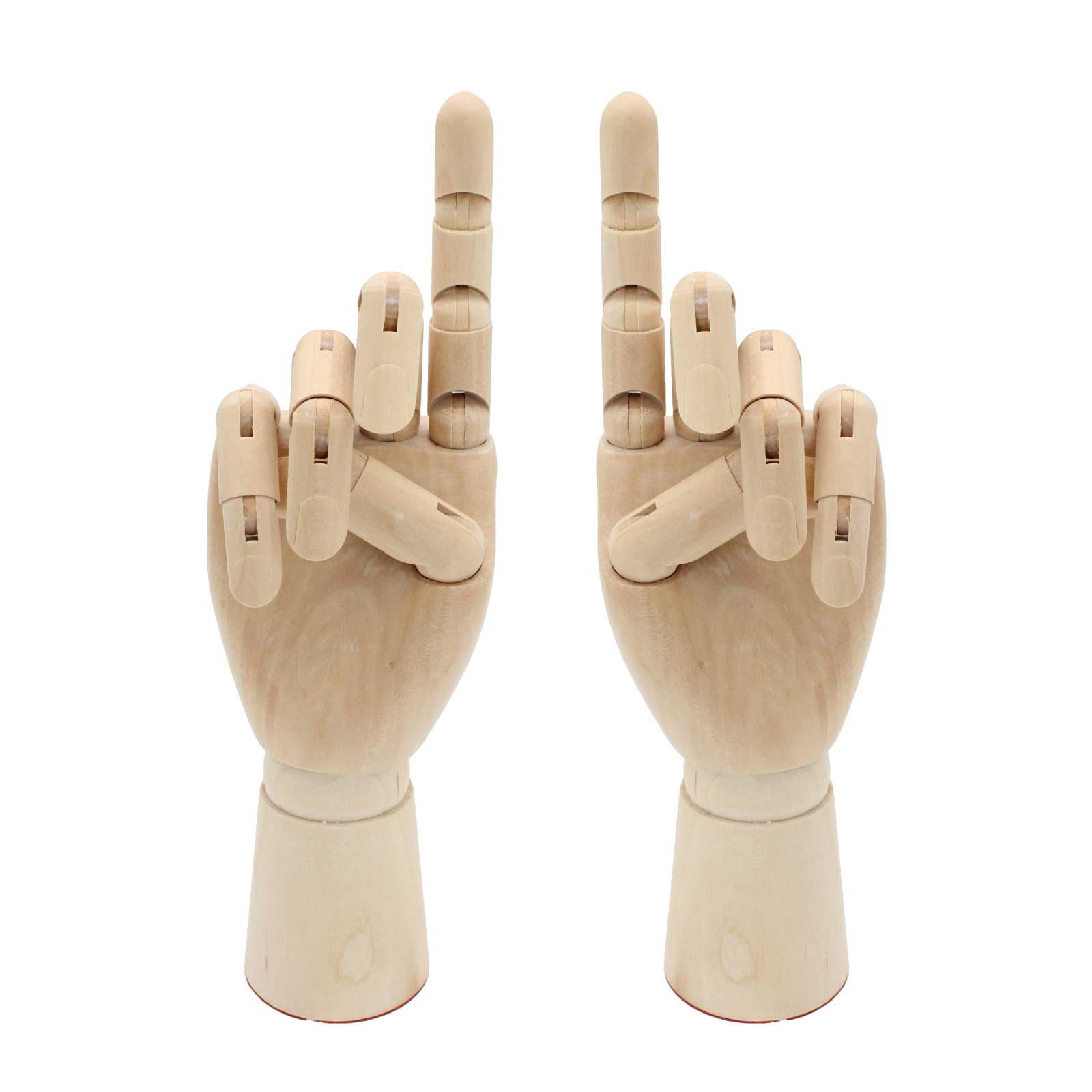 

Funriche Wooden Hand Display Hand Model for and for Painting and Sketching Mannequin, Children, Women, Men, 17cm-30cm, (Female/Both Hands)