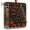 Decorative Holiday Money Gift Holder Christmas Cash Ornament, Acrylic for Cash, Funny Festive Box Xmas Tree Hanging Decoration Tree, Party Supplies