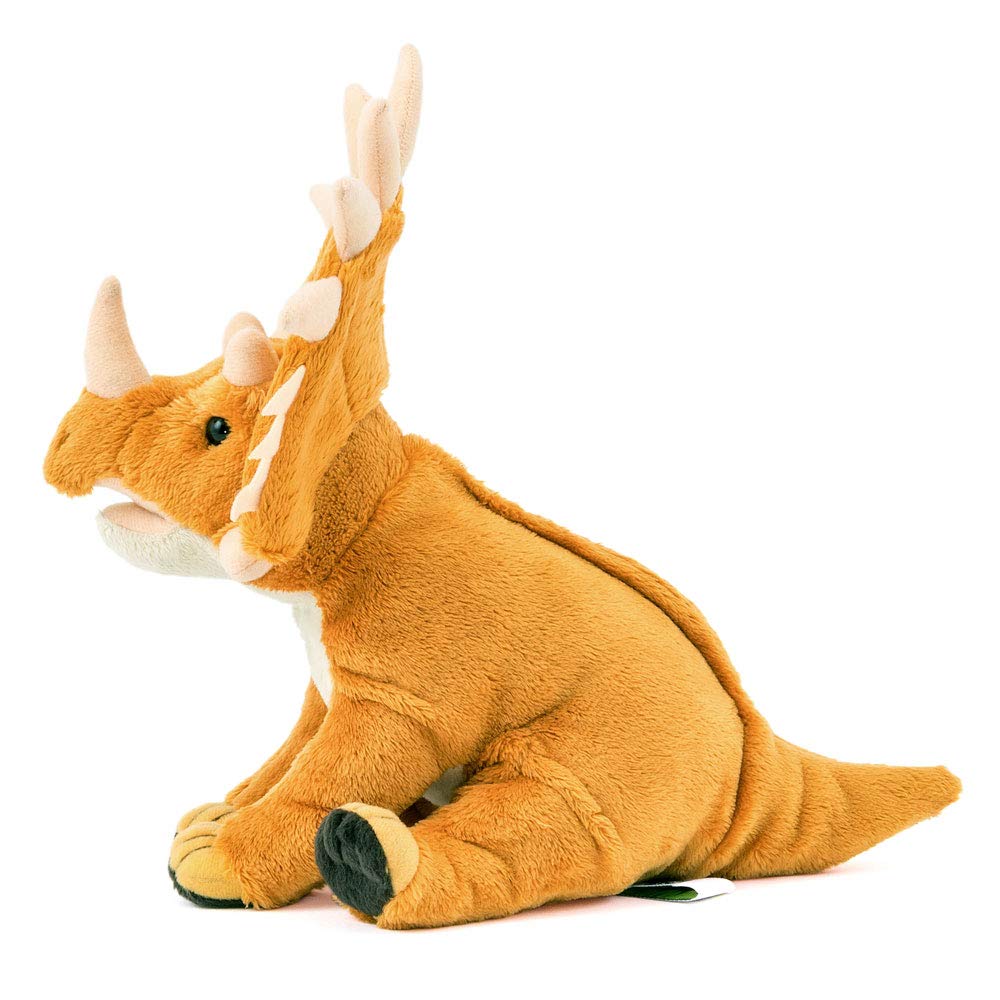 Calorata Styracosaurus Plush Toy Realistic Dinosaur Toy Doll Gift Present Birthday Christmas Present (Sitting Series/Soft Touch) (Twice Tested) /