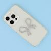 DIY Phone Case Accessory Large Butterfly Bow Charm Metal Rhinestone Decoration