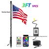 RGB Off-road Flagpole and Beach Atmosphere Light with Brake Function
