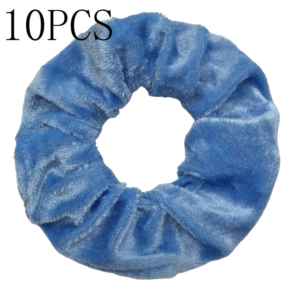 10pc Women Hair Scrunchies Velvet Solid Color Band for Girls Ponytail Holder Rubber Bands Ties Accessories Headbands Gumki