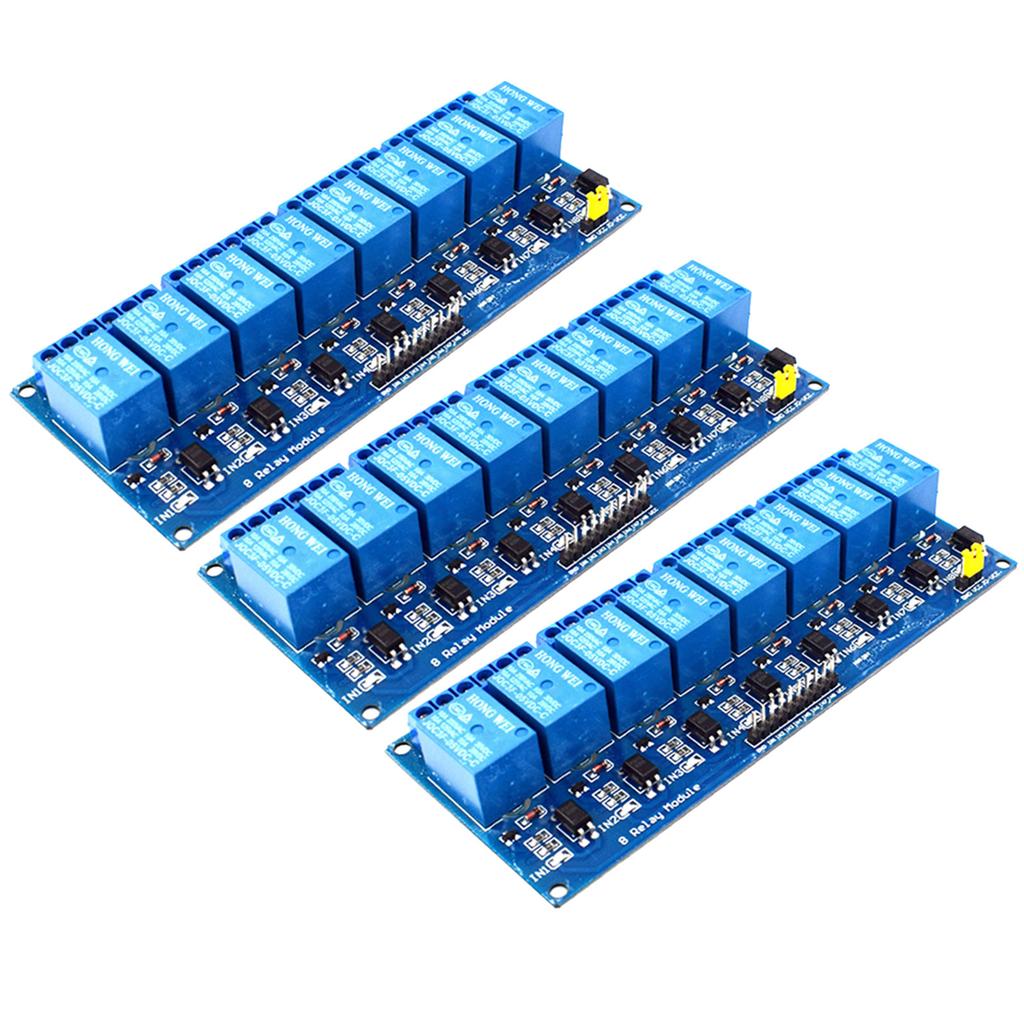 8 Channel Relays Board 5V/12V/24V 8-Way Relays Board Compatibility with Multiple Development Boards for Automation