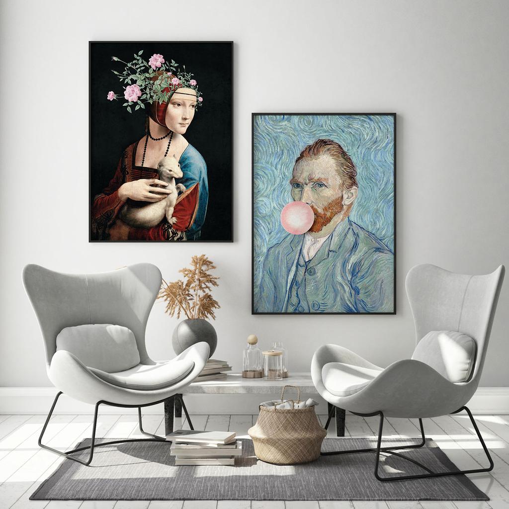 Set of Two Portrait Posters Van Gogh
