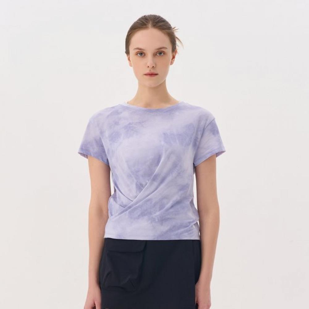 

HuiT Tie Dye TwisT Crop T shirT hTwTs4j11T YE/XS