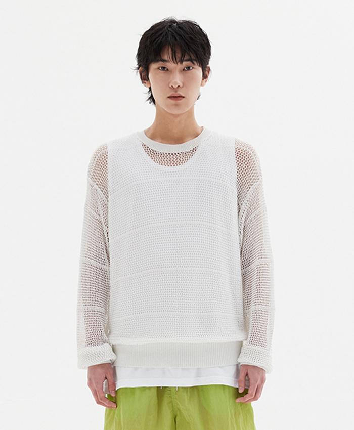 Le Mad Breeze Scallop Knit - Ivory Ivory/2 Size