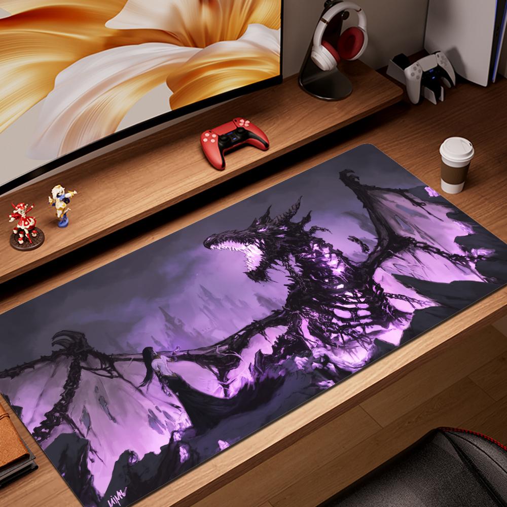 Zombie Dragon Tcg Mouse Pad Deskmat Playmat Laptop Anime Gaming Keyboard Rubber Pad on The Table Pc Gamer HD Mousepad