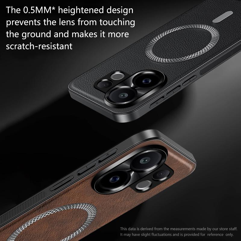 Luxury PU Leather Case For Vivo X200 FE S30 Pro Mini Magsafe Magnetic Lens Protection Shockproof Cover For Vivo T4 Ultra S20
