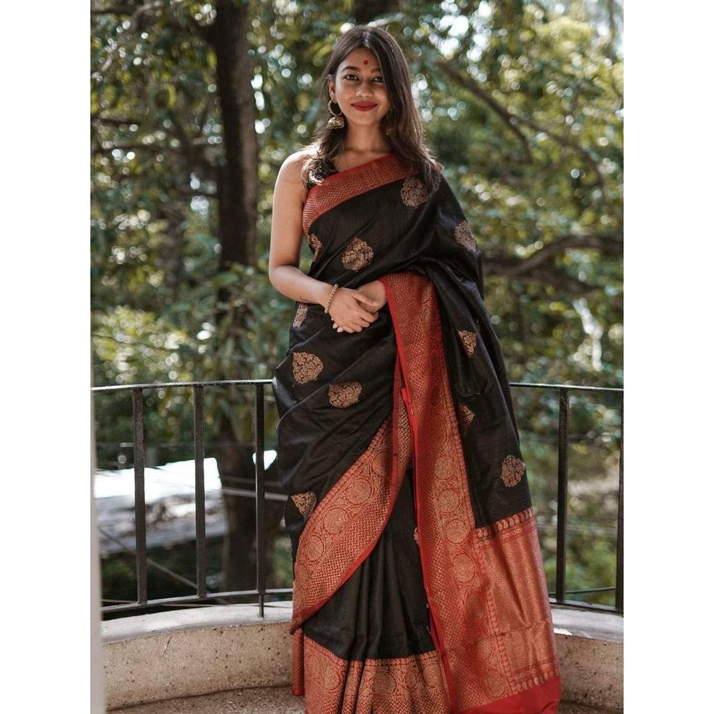 New Launch - Soft Lychee Silk Saree with Rich Pallu and All Over Jacquard Work