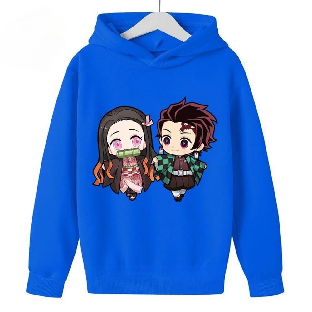 

New Autumn and Winter Anime Cartoon Printed Children s Hoodies, Fashionable Boys and Girls Hoodies, Comfortable and Warm Tops 100