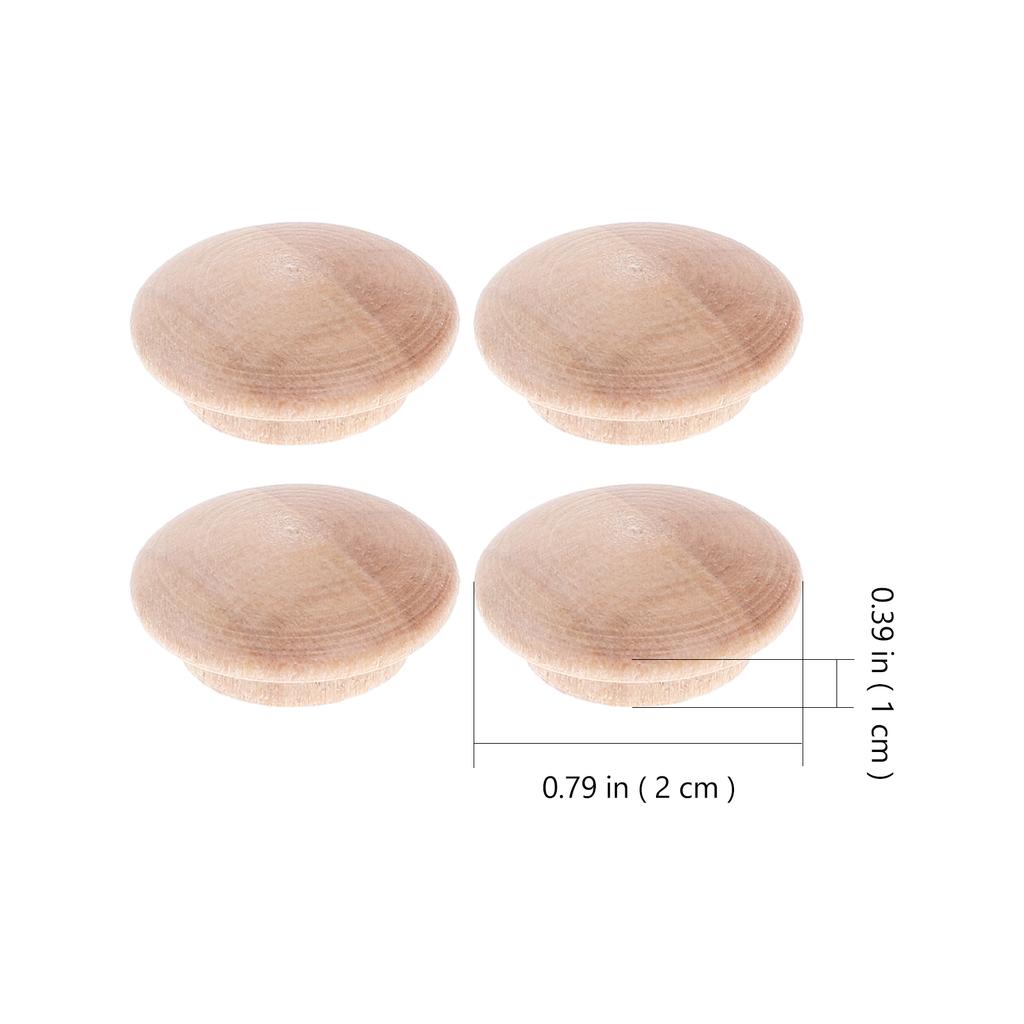25 PIEZAS Tapones de Madera para Tornillos de Botón para Muebles Escaleras