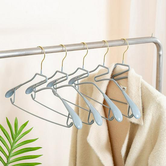 Stainless Steel Non-slip Plastic Coated Clothes Hanger Anti-shoulder Point Design 5 pieces 1580₽