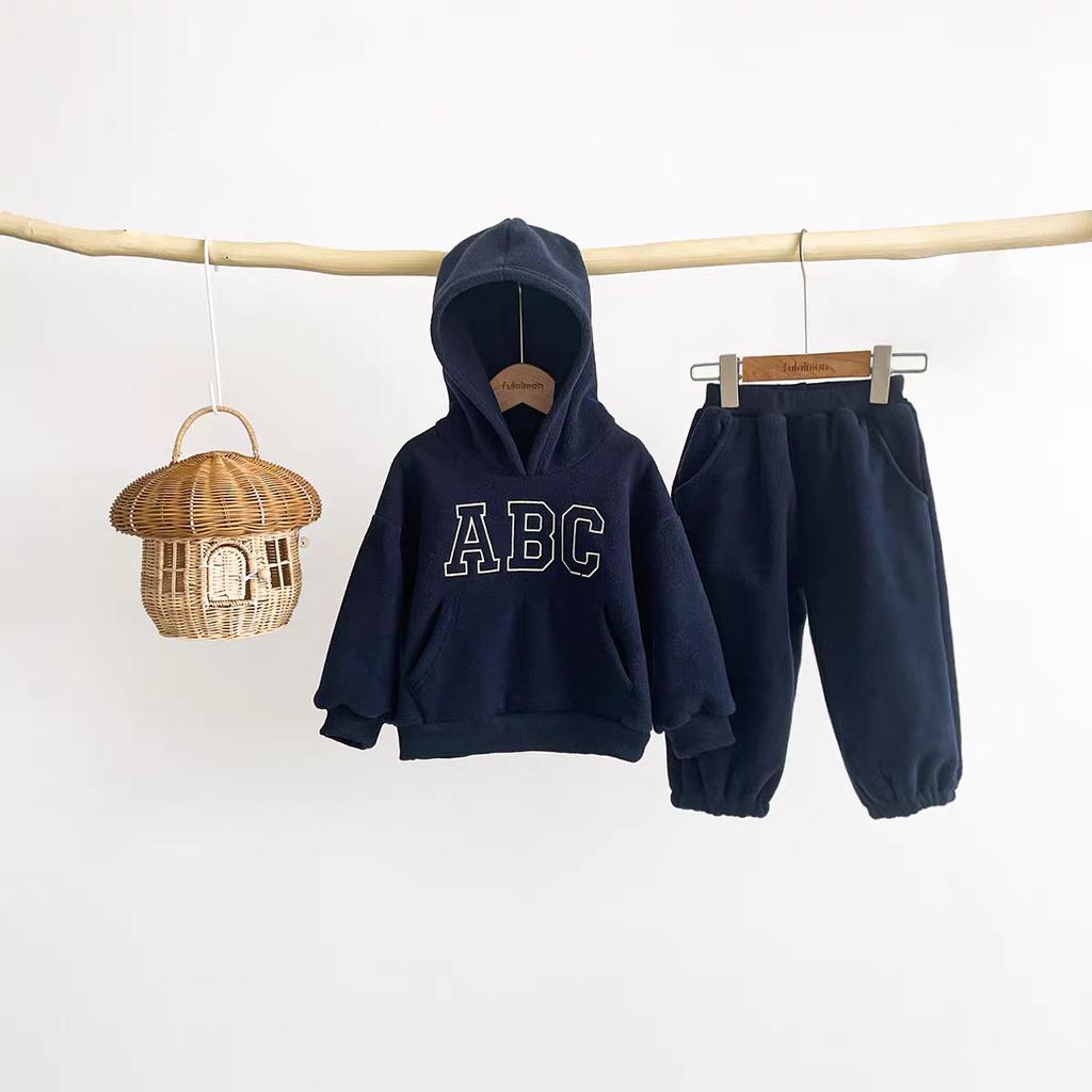Completo 2 Pezzi Stampato da Bambino Top a Maniche Corte con Bottoni Pantaloni a Gamba Larga Set Completo Pigiama Tuta Casual da Casa