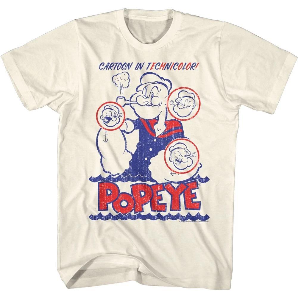 Popeye Cartoon In Technicolor Comics Shirt 160