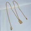 Elegant Sun Pattern Square Pendant Necklace for Women