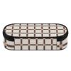 Pen Case Multi Compartment 300D Polyester Smooth Zipper with Main Pocket Mesh Layer and Removable Pen Divider for Boys Girls