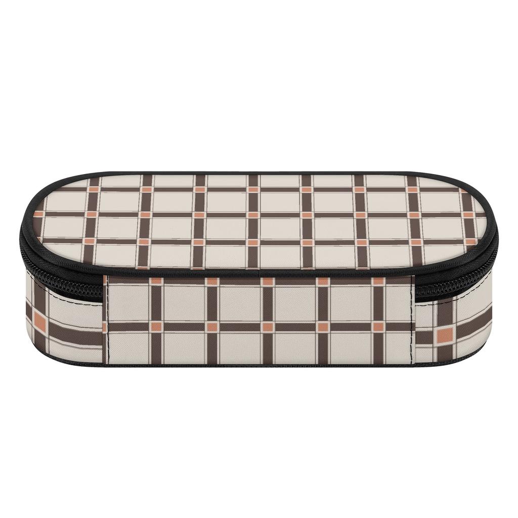 Pen Case Multi Compartment 300D Polyester Smooth Zipper with Main Pocket Mesh Layer and Removable Pen Divider for Boys Girls