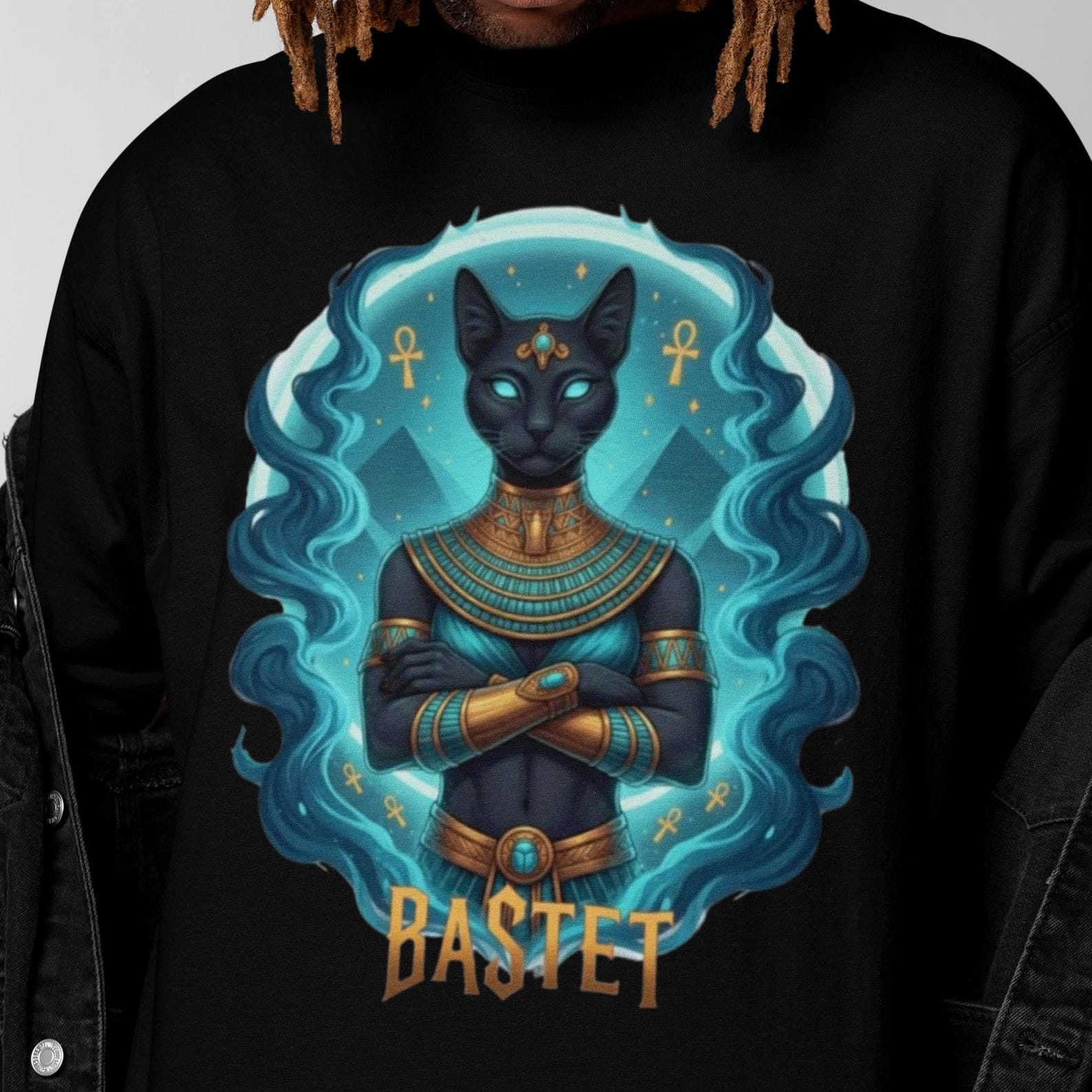 Bastet Cat Goddess T-Shirt | Egyptian Mythology Tee 3XL