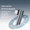 ESSAGER Type-C Male To 3.5mm Female L-Shaped Audio Adapter Inline Control Audio Adapter