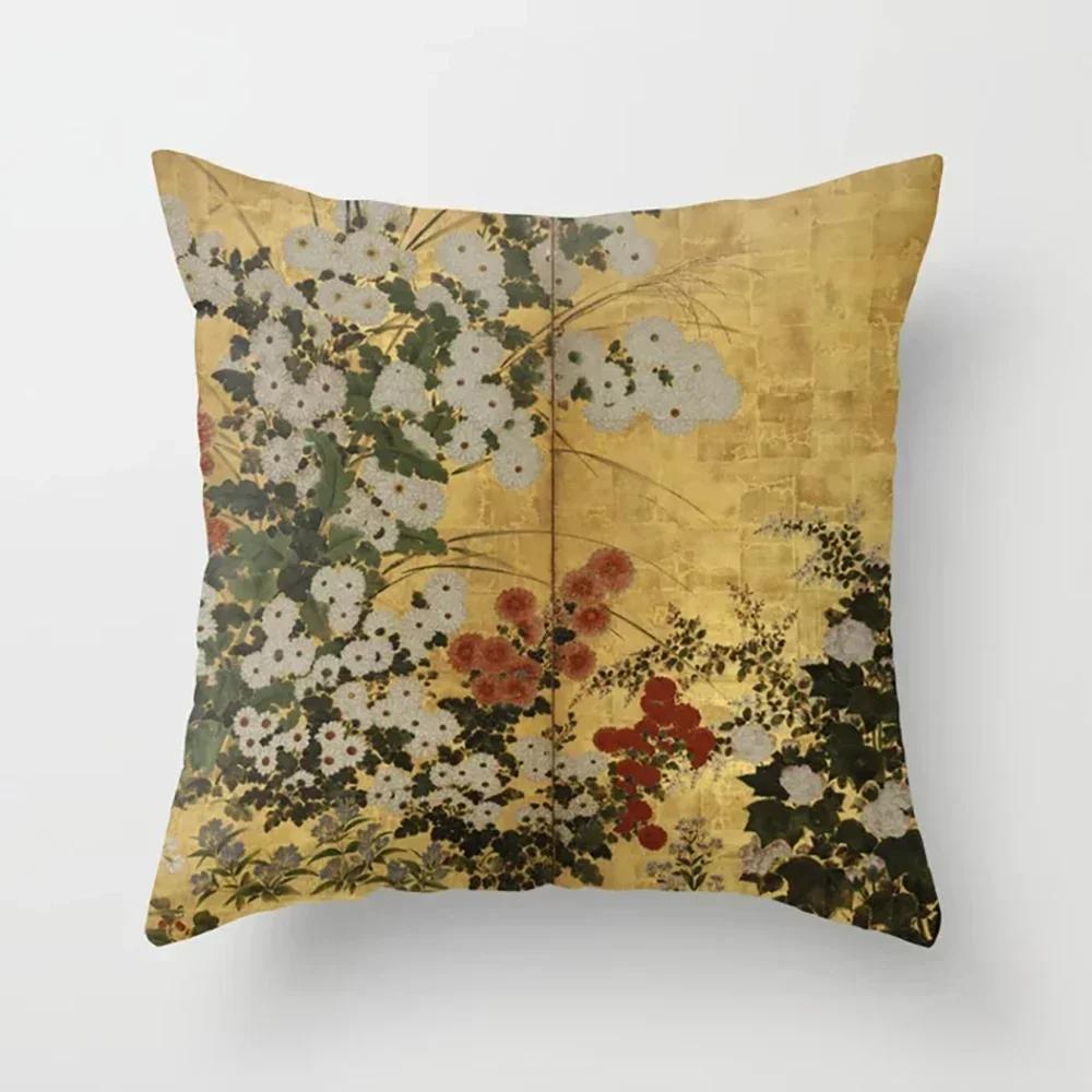 45X45Cm Beautiful Scenery Pillow Case For Sofa Soft Throw Cushion Cover Decor Vintage Landscape Painting Pillowcase