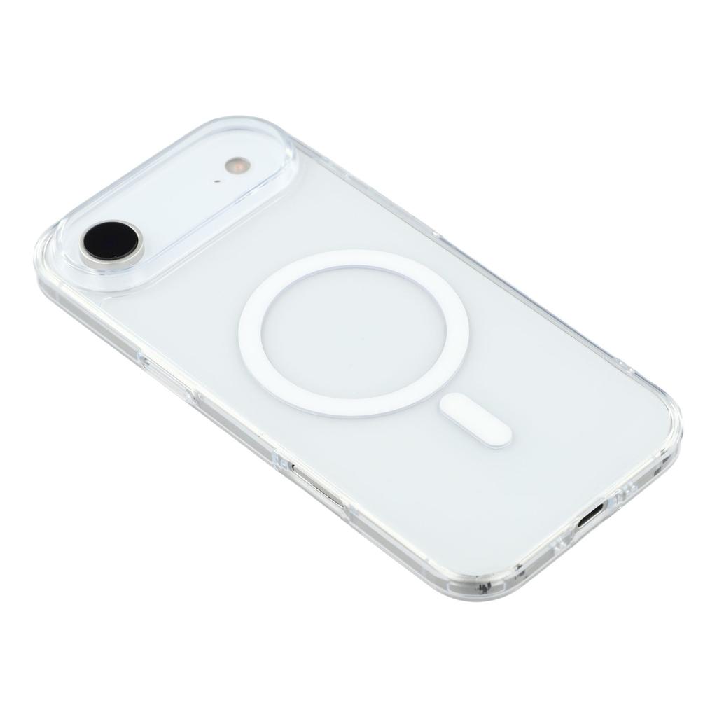 JAUCASE For iPhone 17 Air Case Compatible with MagSafe Crystal Clear TPU PC Phone Back Cover