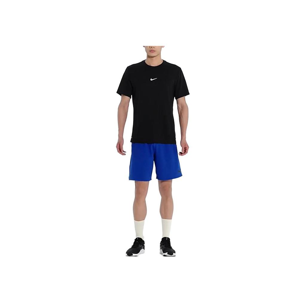 Nike Solid Color Logo Crew Neck T-Shirt Men Tops Black DD9211-010