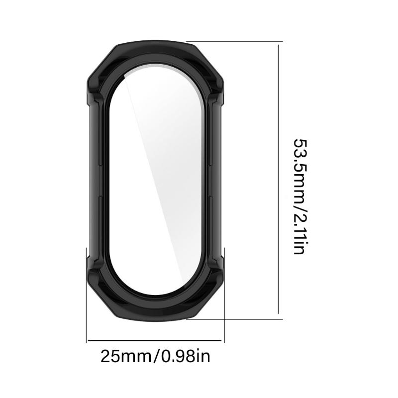 PC Frame Screen Protector For Band 10 Series Smartwatch Wristband Accessory Protective Cover Case
