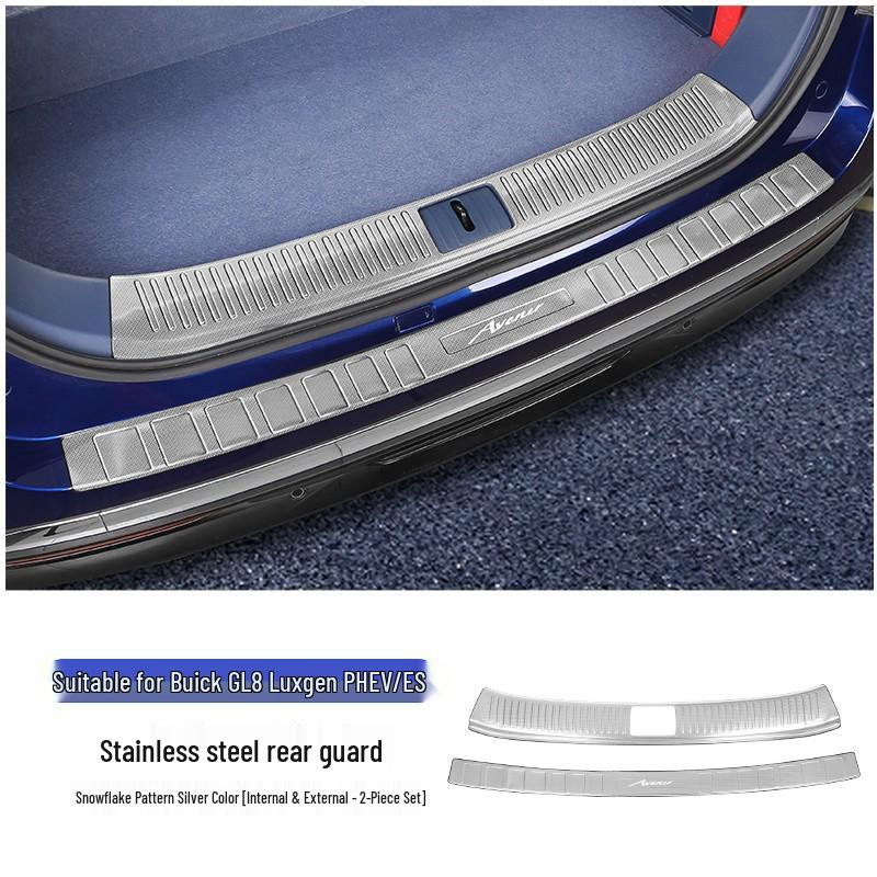 Stainless Steel Door Sill Scuff Plates for 2024 Buick GL8 PHEV Interior Upgrade
