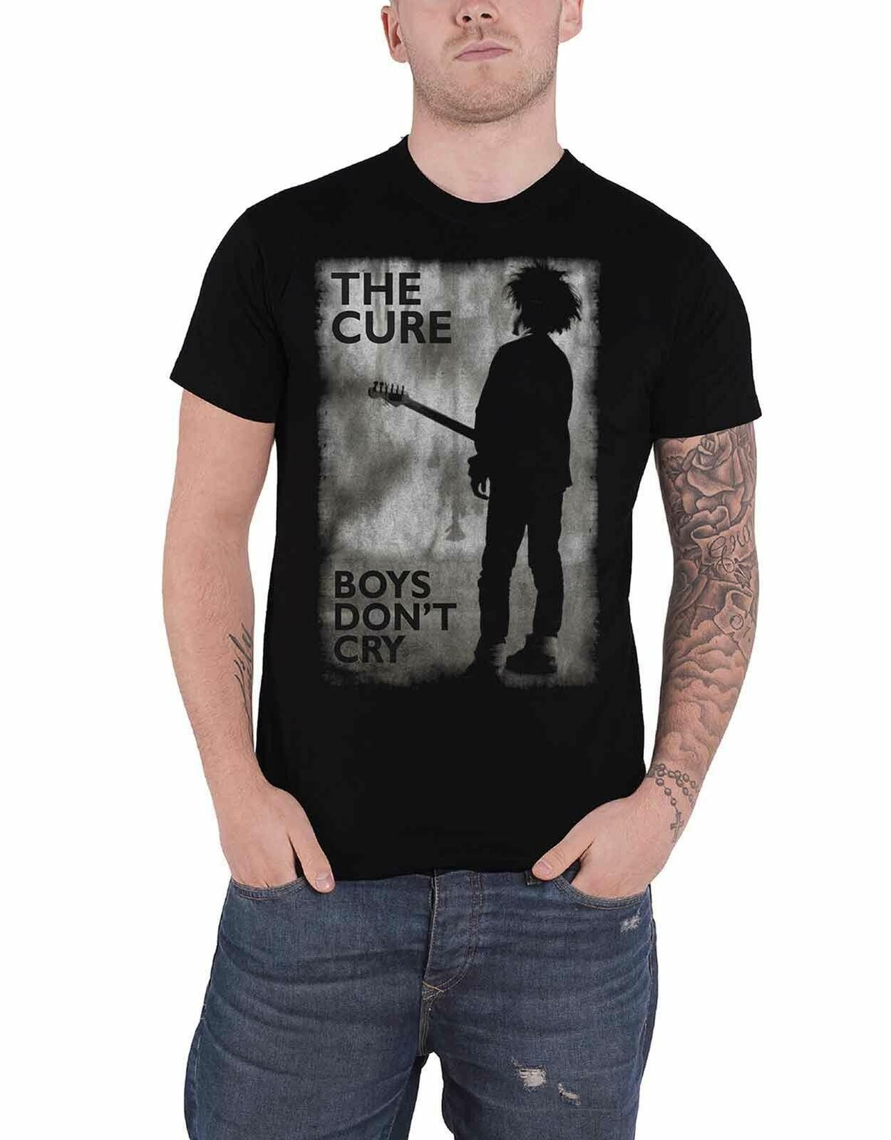 Official THE CURE BOYS Don t Cry Mens Black T-shirt Licensed 80s 90s ROCK XXXL