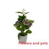 Jasmine Artificial Flower Potted Plant With Rain Flower Stone For Interior Decor