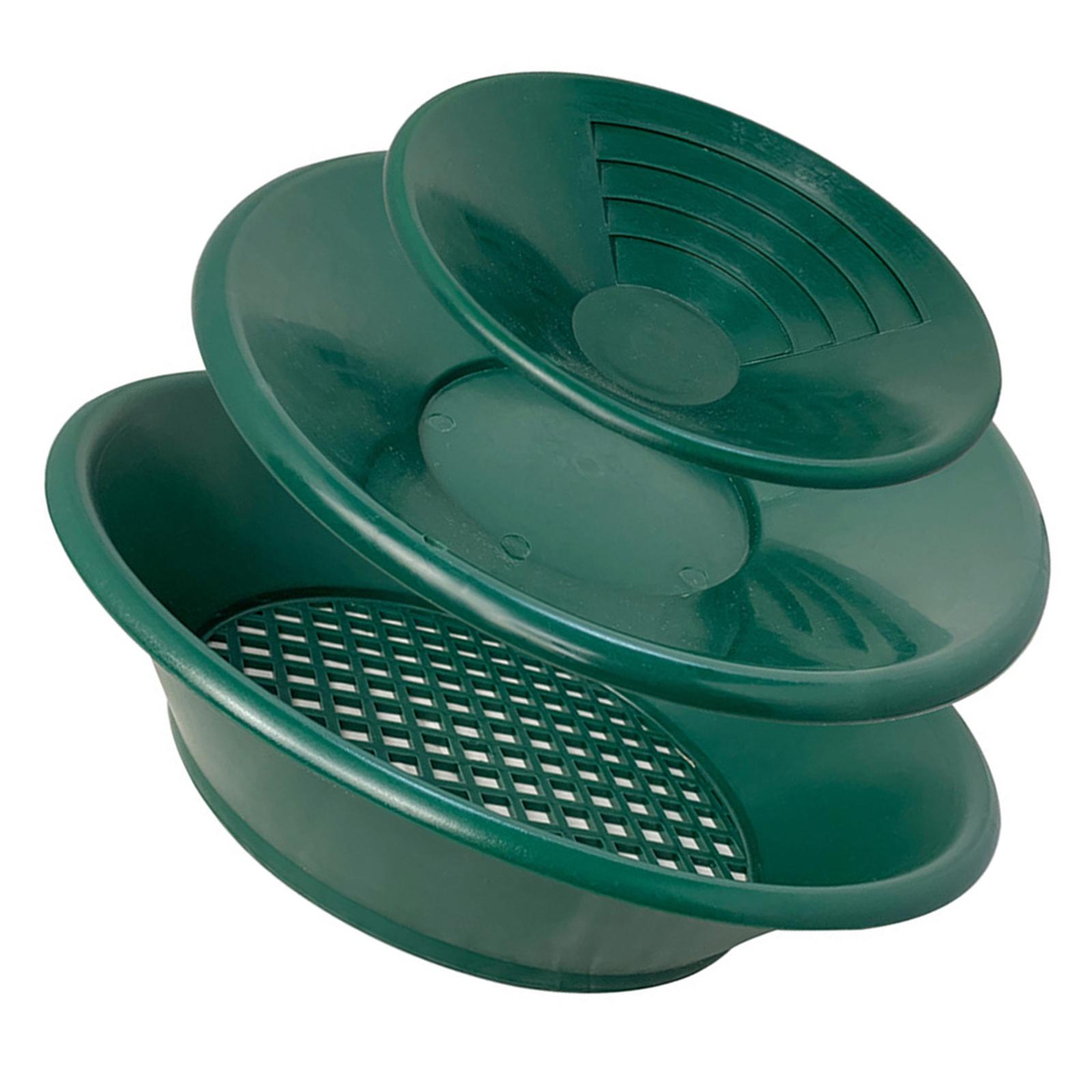 

Набор из 3-х лотков для промывки золота, пластиковые лотки для золота, ручные инструменты для добычи золота, зеленые лотки для золота для поиска, промывки, добычи