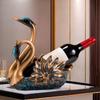Swan Wine Rack: Elegant Light Luxury Cabinet & Ornament for Living Room or Entryway Gift