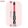 PH2 Magnetic Anti-Slip Phillips Screwdriver Bit Set, 25-150mm, High Hardness Electric Screwdriver Heads