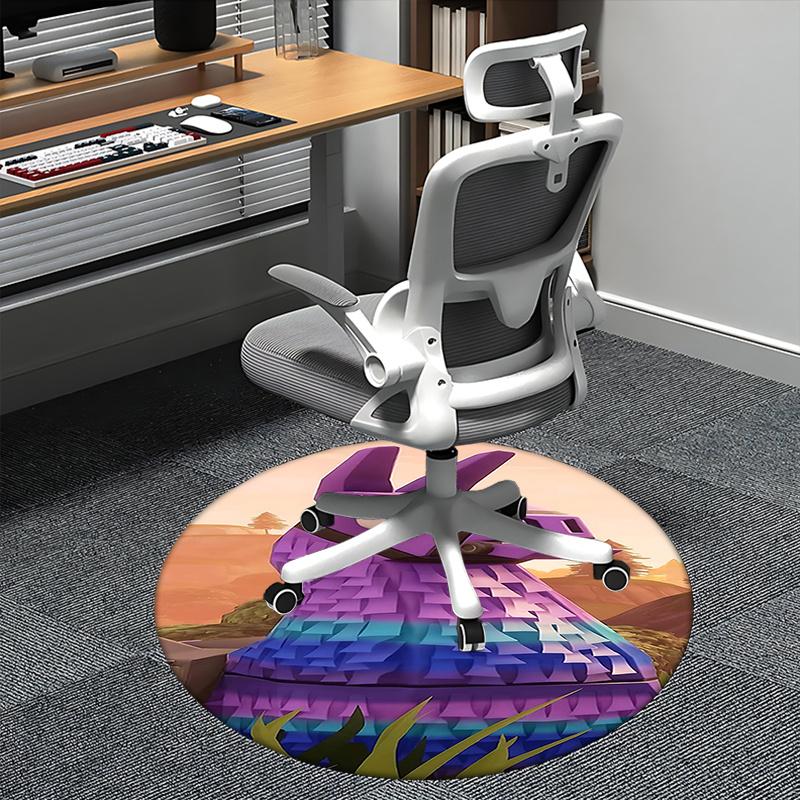 

Llama Pinata,Fortnite Llama Chair mat Round Rug Office carpet, Non slip, Suitable for Living Rooms, Bedrooms decor.1205297a 80cm by 80cm