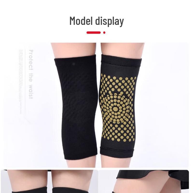 Tang Jun Unisex Elderly Knee Support Sleeves with Mugwort (Pair)