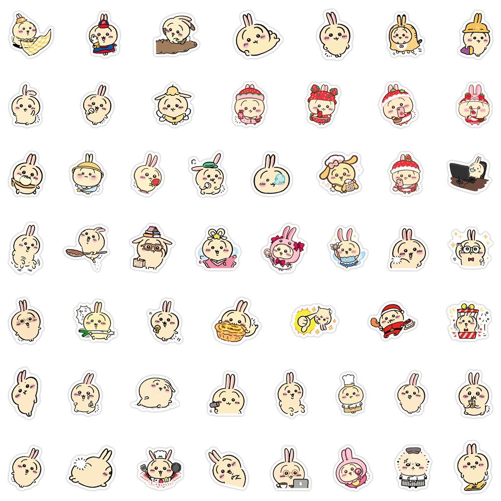 100 Cute Cartoon Ji Yi Kawa Usagi Stickers for Journals, DIY Stationery, Phones, and Laptops