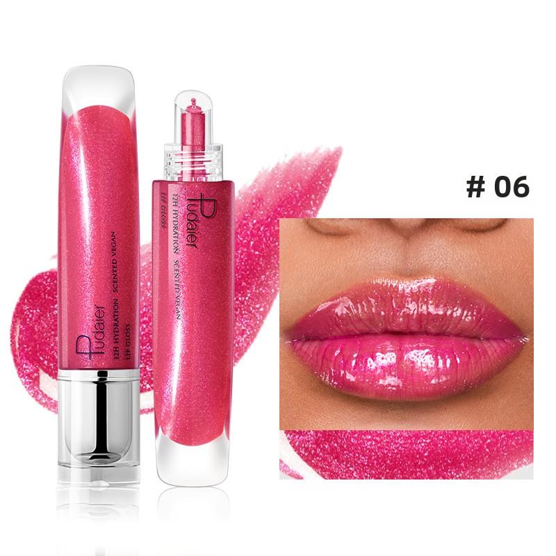 

Жидкий блеск для губ Pudaier Mirror Shine, мерцающий лак, легкая глазурь для губ, увлажняющая, придающая объем и стойкий эффект