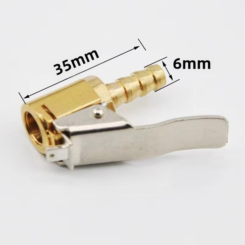 Auto Reifen Luftfutter Aufpumpventil Anschluss Clip-on Adapter Auto Messing 6mm 8mm Reifen Radventil für Aufblaspumpe