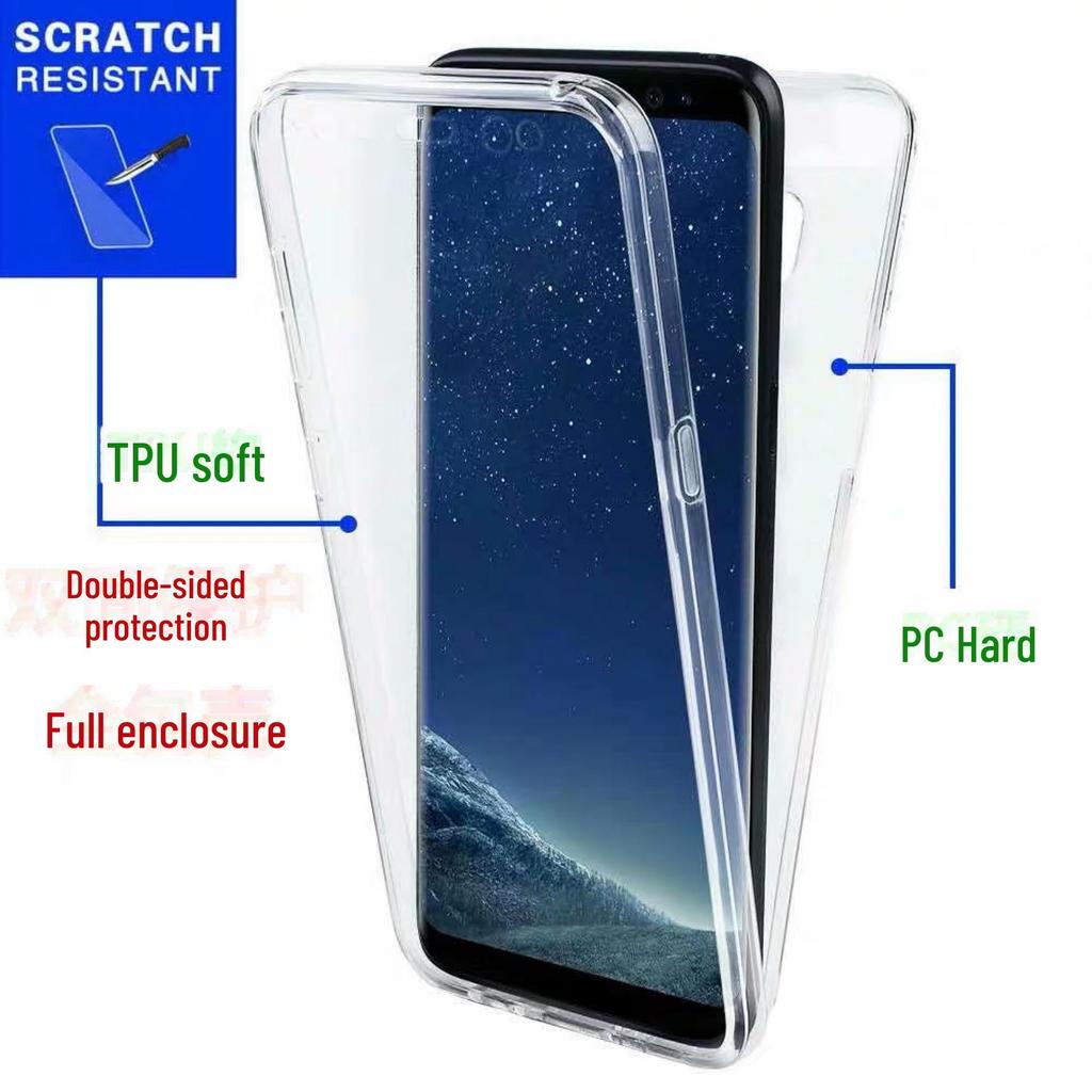 IPhone 16 & 12 Pro Max 360° Transparente Schutzhülle - TPU + PC Anti-Fall, doppelseitiger Schutz
