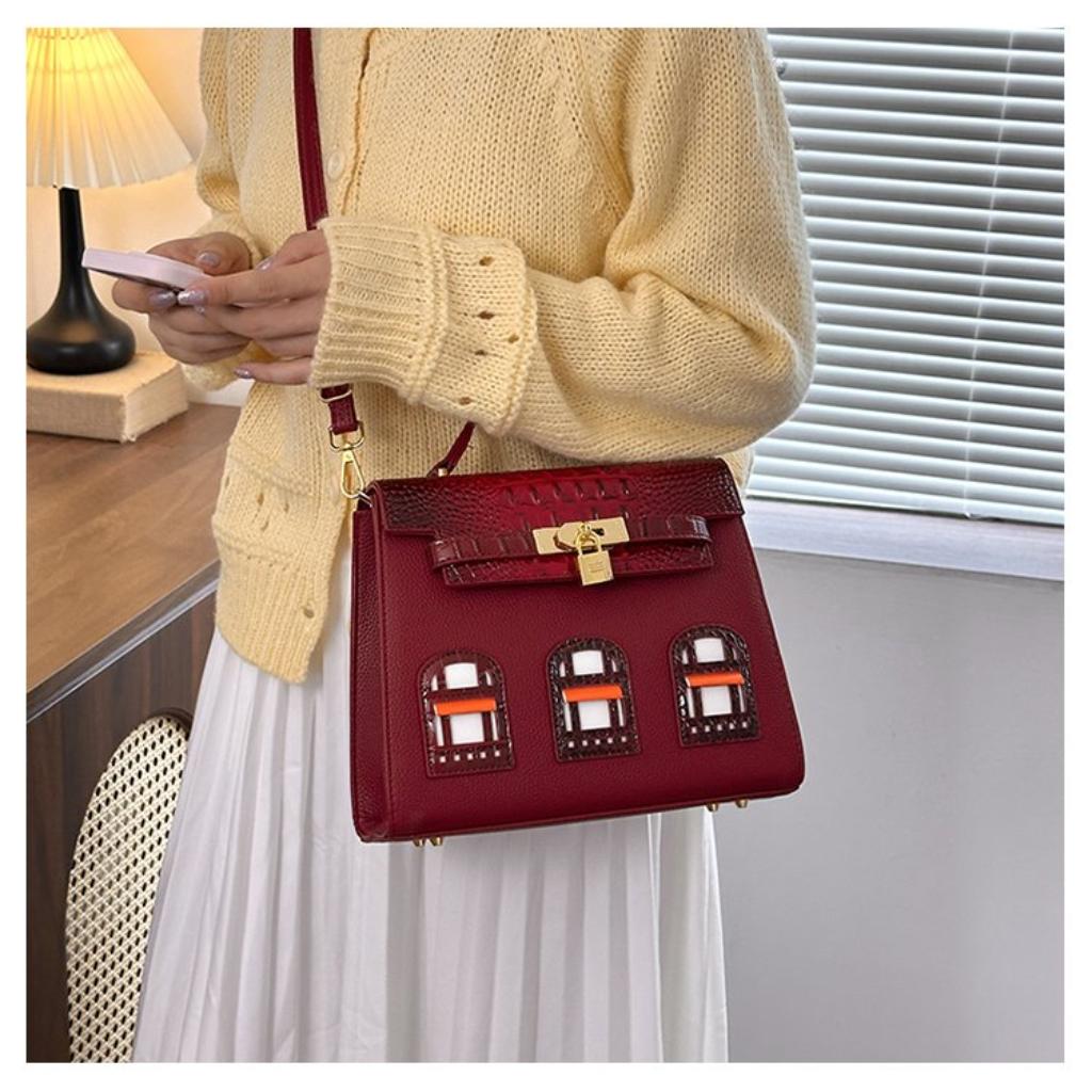 Xeie Thuk Handbag Women PU Adjustable Strap Daily Commute