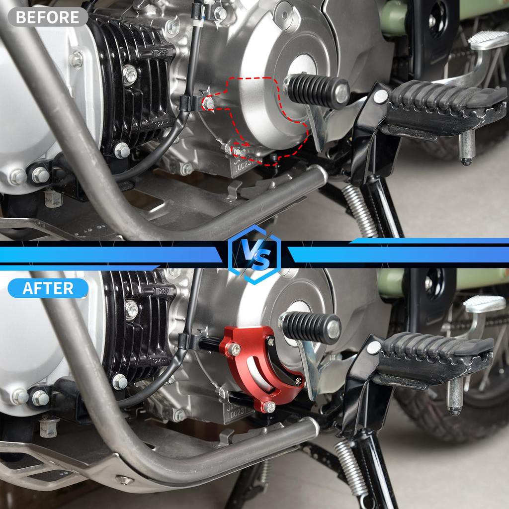 GFARDMOTO Left Engine Cover Engine Stator Crash Guard Cover for Monkey125 Grom CT125 Dax125