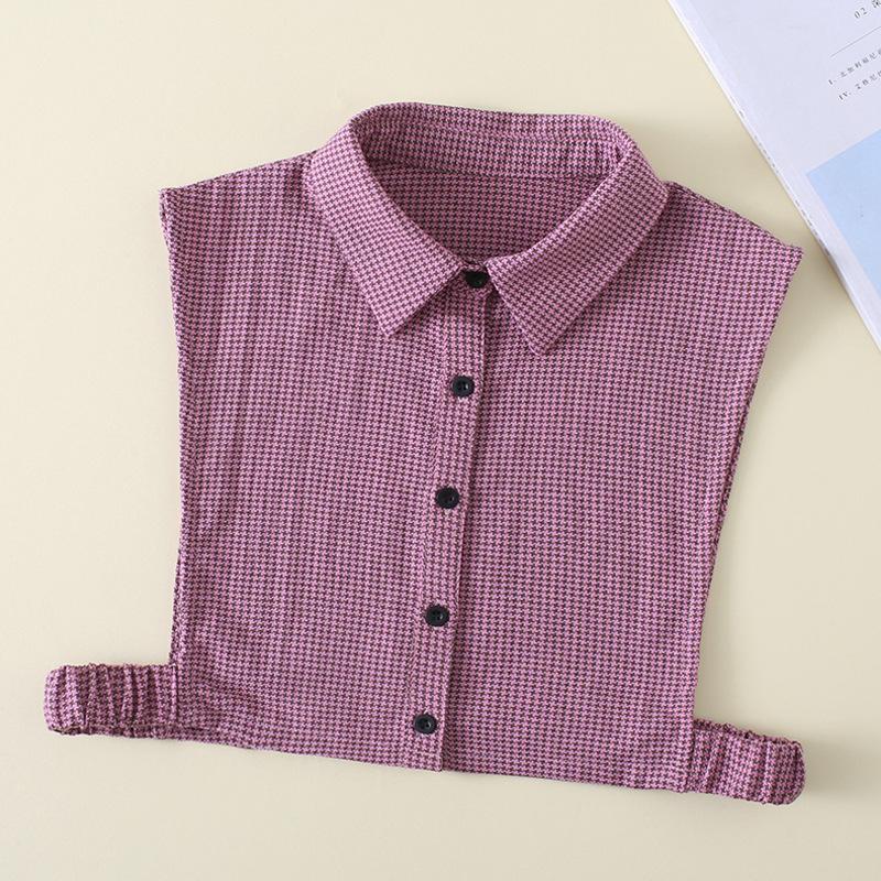 Women Cotton Printed Detachable Lapel Fake Collar Shirt White Ruffles False Collar Woman Removable False Blouse Nep Kraagie