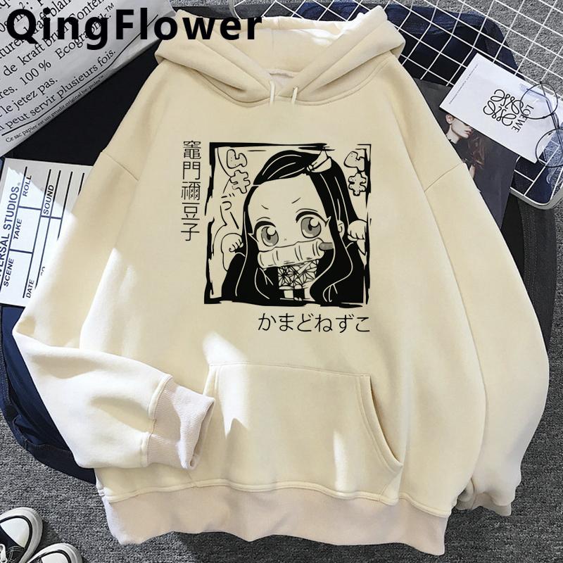 Drăguț Demon Slayer Anime Hanorac pentru femei Rengoku Kyoujurou Estetică Kawaii Kimetsu No Yaiba Nezuko Hanorac unisexga pentru femei