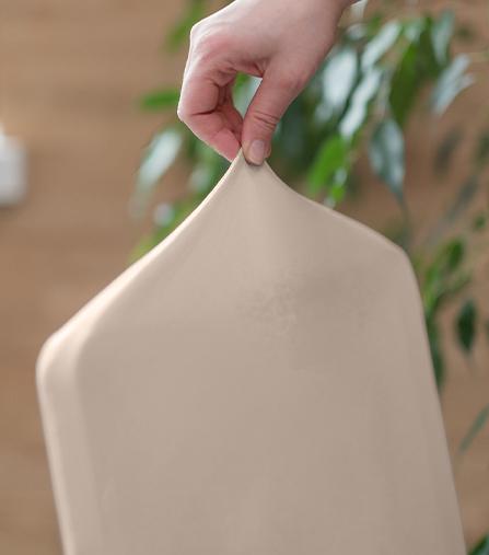 Coprisedia Inclinabile XXL Liscio Crema