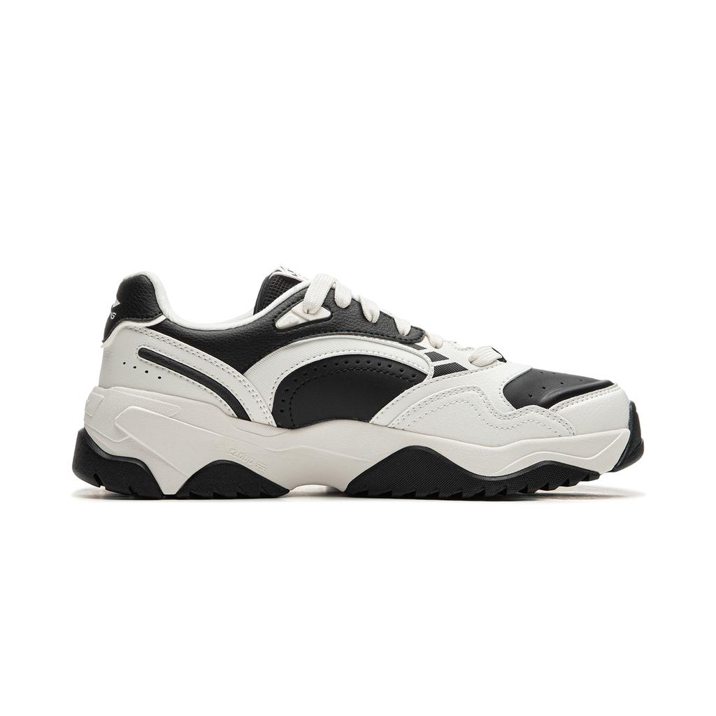 New LiNing Tianji 3 Slip Resistant, Abrasion Resistant, Lightweight Low Top Skateboard Shoes Men's Black White AGCU431-5